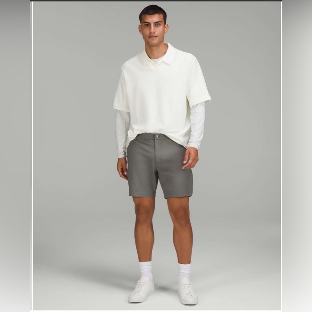 Lululemon Commission Classic-Fit Short 9" Sage Grey*Warpstreme Size 31